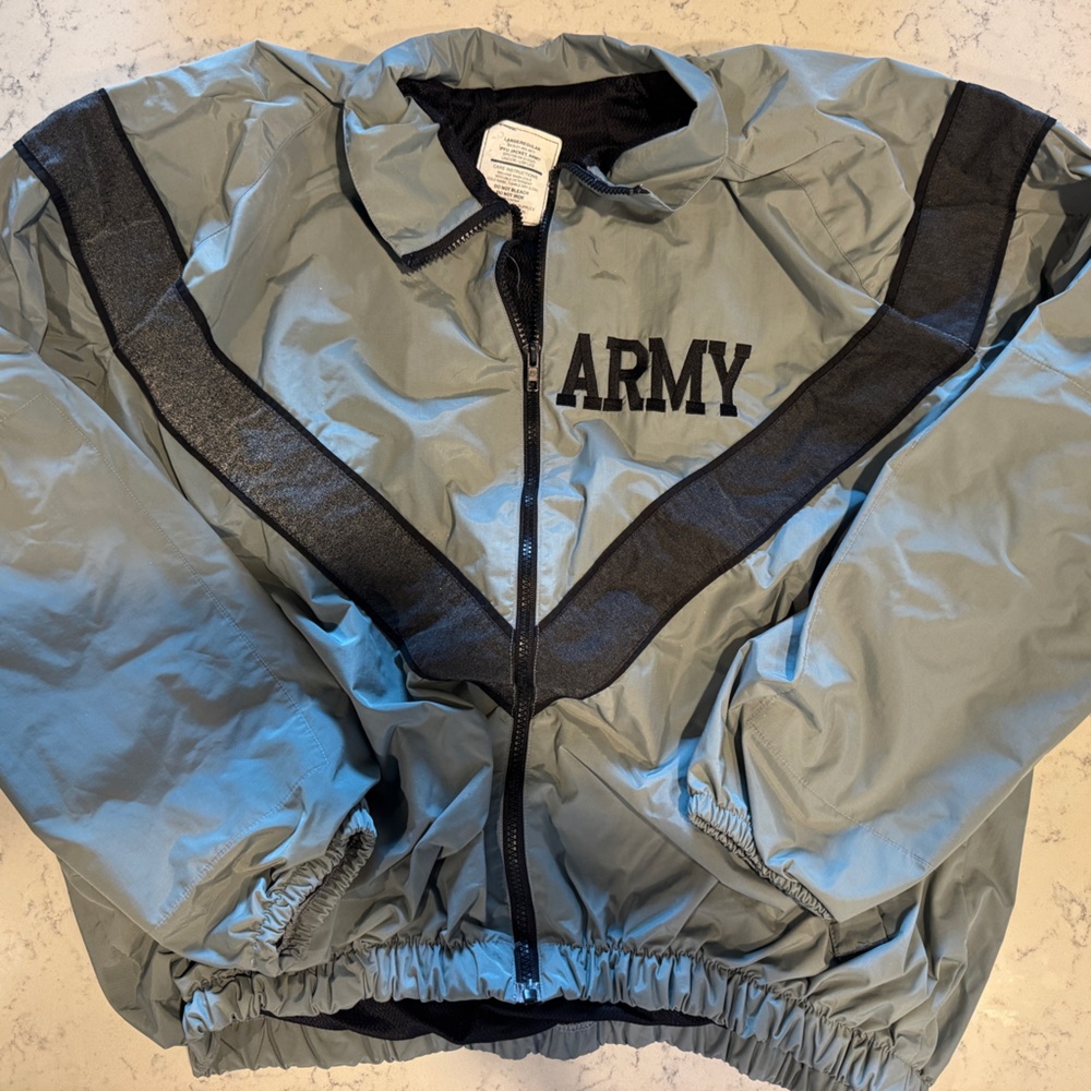 Retro ARMY Gray Windbreaker Jacket
